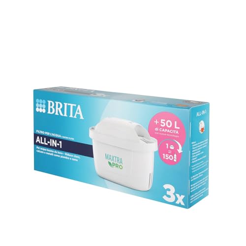 Brita Filter 3 STK.MAXTRA PRO All-IN-ONE, Carbon Fibre, White, Size von Brita