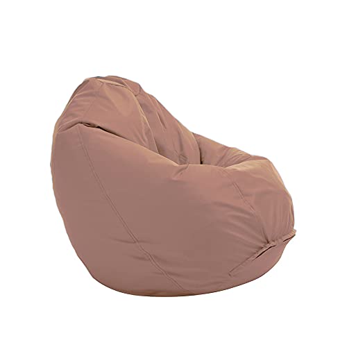 Bruni Kinder-Sitzsack Classico S in Hellbraun – Sitzsack mit Innensack für Kinder, Abnehmbarer Bezug, lebensmittelechte EPS-Perlen als Bean-Bag-Füllung, aus Deutschland von Bruni