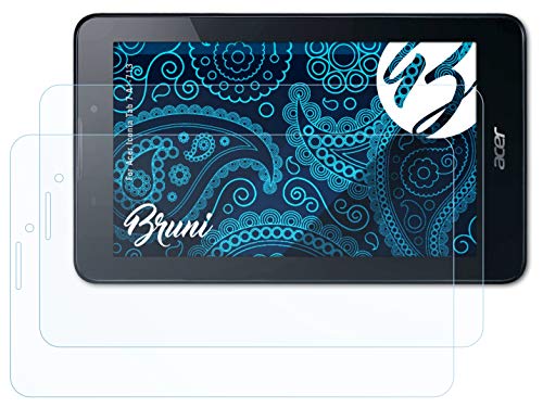 Bruni Schutzfolie kompatibel mit Acer Iconia Tab 7 A1-713 Folie, glasklare Displayschutzfolie (2X) von Bruni