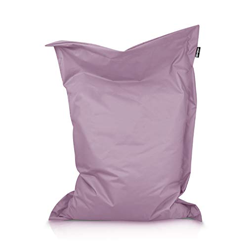 BuBiBag XXL Sitzsack, Outdoor Sitzsäcke für Kinder und Erwachsene, Bodenkissen Beanbag Fatboy wetterfest (Puderflieder 190x145cm) von BuBiBag