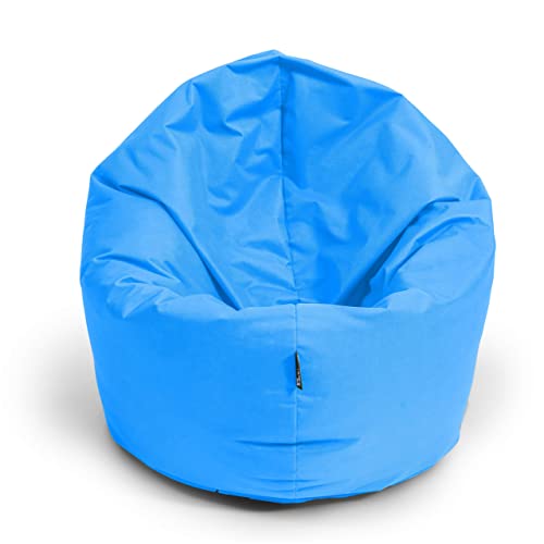 BuBiBag Sitzsack für Kinder und Jugendliche - Indoor und Outdoor Sitzkissen oder als Gaming Sitzsack, geliefert mit Füllung (70 cm Durchmesser, königsblau) von BuBiBag