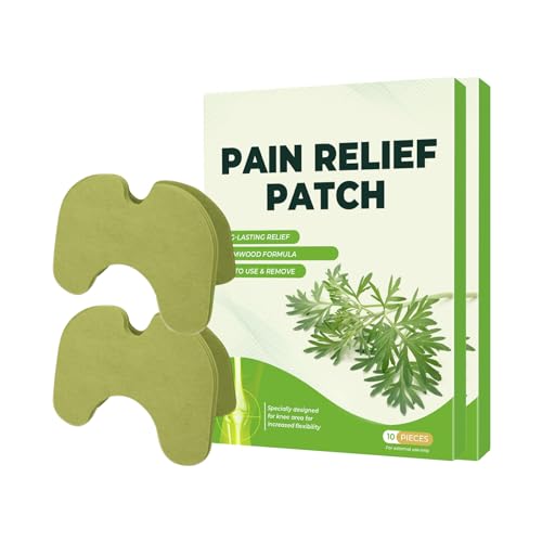 Pain Relief Patch Knie, Wermut Kniepflaster Gegen Arthrose, Schmerzpflaster für die Knie, Knie Pflaster Gegen Arthrose, Knieschmerzen Pflaster Kräuterpflaster Knie, Wellneepflaster für Knie 20Stück von BuNiq