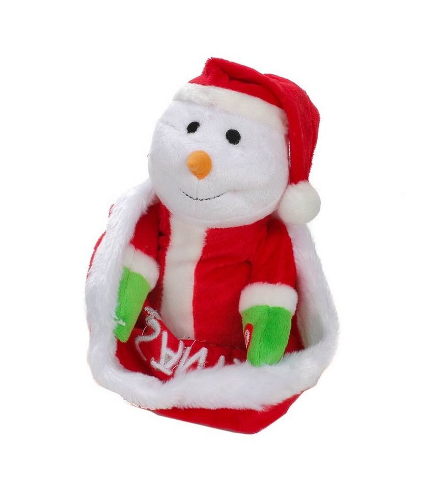Bubble-Store Weihnachtsfigur Weihnachtssack mit Jingle Bells Musik, Weihnachtsfigur die auf Knopfdr (Schneemann der auf Knopfdruck über 30 x im Sack verschwindet und wieder auftaucht), Sschneemann im Weihnachtssack, Weihnachtsmusik von Bubble-Store