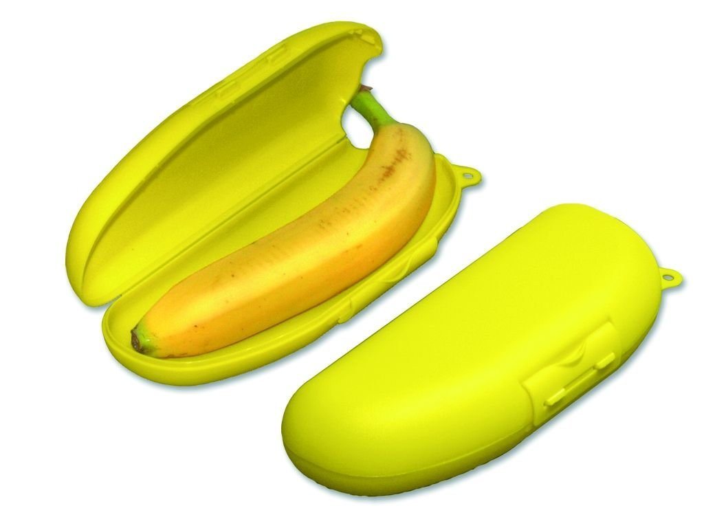 homiez Lunchbox, Kunststoff, Klickbox B-BOX aus Kunststoff in Gelb, in Bananenform von homiez