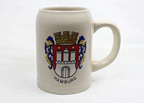 Buddel-Bini Bierkrug Hamburg Wappen von Buddel-Bini