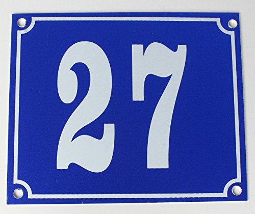 Buddel-Bini Aluminium Hausnummernschild 27" Aluschild 1 mm Stärke Alu Schild von Buddel-Bini