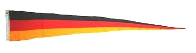 Buddel-Bini Deutschland Langwimpel 150x30cm Flagge Fahne von Buddel-Bini