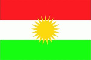 Buddel-Bini Flagge Fahne ca. 90x150 cm : Kurdistan von Buddel-Bini