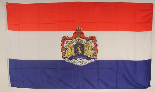 Buddel-Bini Flagge Fahne ca. 90x150 cm : Niederlande Holland mit Wappen Hollandflagge von Buddel-Bini