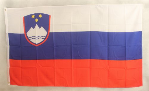 Buddel-Bini Flagge Fahne ca. 90x150 cm : Slowenien Slowenienflagge Nationalflagge Nationalfahne von Buddel-Bini