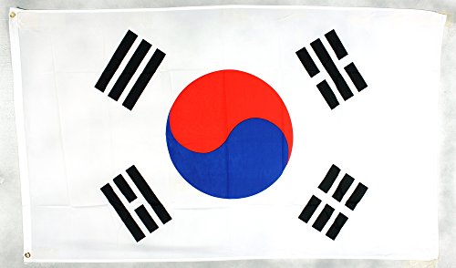 Buddel-Bini Flagge Fahne ca. 90x150 cm Südkorea Süd - Korea Nationalflagge Nationalfahne von Buddel-Bini