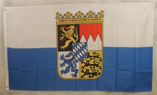 Buddel-Bini Flagge Fahne ca. 90x150 cm : Bayern Dienstflagge bayerische Bayernflagge von Buddel-Bini