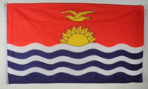 Buddel-Bini Flagge Fahne ca. 90x150 cm : Kiribati Nationalflagge Nationalfahne von Buddel-Bini