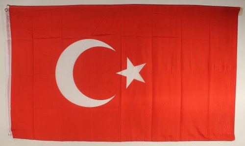 Buddel-Bini Flagge Fahne ca. 90x150 cm : Türkei Türkeiflagge Nationalflagge Nationalfahne von Buddel-Bini