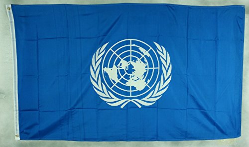 Buddel-Bini Flagge Fahne ca. 90x150 cm : UNO Vereinte Nationen von Buddel-Bini