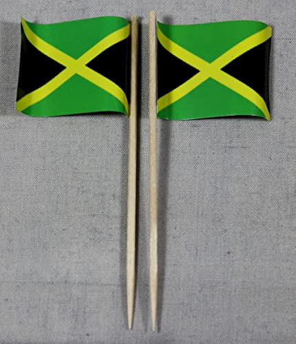 Flaggen Picker Jamaika Party Zahnstocher Papierfähnchen in Profiqualität 50 Stück Beutel Offsetdruck Riesenauswahl von Buddel-Bini
