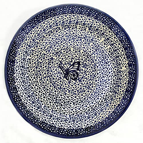 Bunzlauer Keramik Speiseteller (Dekor Blauer Falter) von Bunzlauer keramik