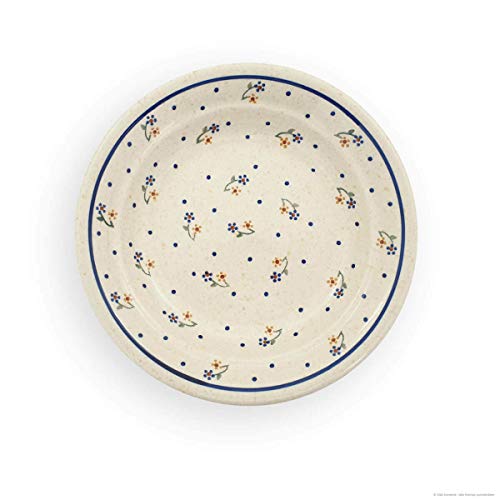 Bunzlauer Keramik tiefer Teller (Essteller) Form 2, Ø 21,8 cm, H=4,3cm, V=0,5 Liter, Dekor 111 von Bunzlauer keramik