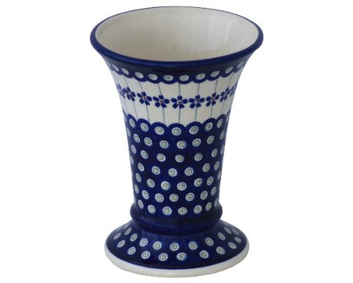 Original Bunzlauer Vase/Blumenvase H 19,5cm im Dekor 166a von Bunzlauer Keramik
