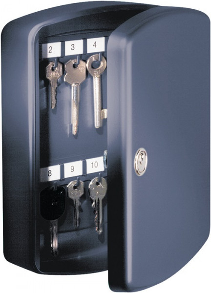 Schlüsselbox Key Box H255xB200xT75mm weiß Stahlbl.Anz.Hak.24 BURG-W... von Burg-Wächter KG
