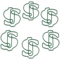 10 Count Büroklammern Geld Liebhaber Geschenke Dollar Zeichen Niedlich Förmige Bürobedarf - Grün von ButlerintheHome
