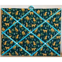 Handgemachte Stoff Pinnwand in Einem Geparden von Buttonhome