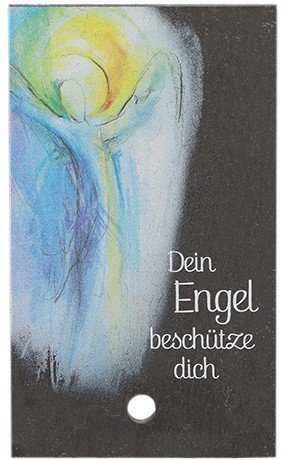 Butzon & Bercker 154549 Schieferrelief zum Aufstellen - Motiv Dein Engel beschütze dich von Butzon & Bercker