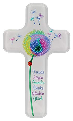 Butzon & Bercker Kinderkreuz Freude Segen Familie Danke Glauben Glück Acrylglas 18 cm Wandkreuz von Butzon & Bercker