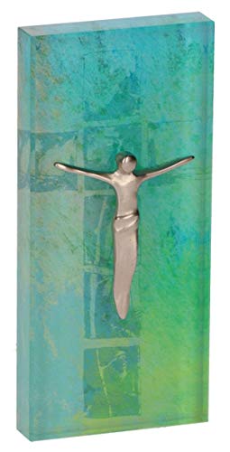 Butzon & Bercker Wandrelief Jesus Christus Metall-Korpus Glas 13 cm Kerstin Stark Geschenkbox von Butzon & Bercker