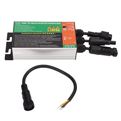 BuyWeek Grid Tie Inverter, 300 W 230 V Solar Mikro Wechselrichter IP55 Wasserdichter MPPT Reiner Sinus Wechselrichter für Kleine Solaranlagen von BuyWeek