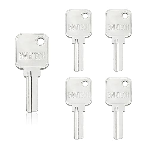 Bwintech 5 Stück Dimple Schlüsselrohling passend für Bwintech Marke 60mm Cylinder Lock Only von Bwintech