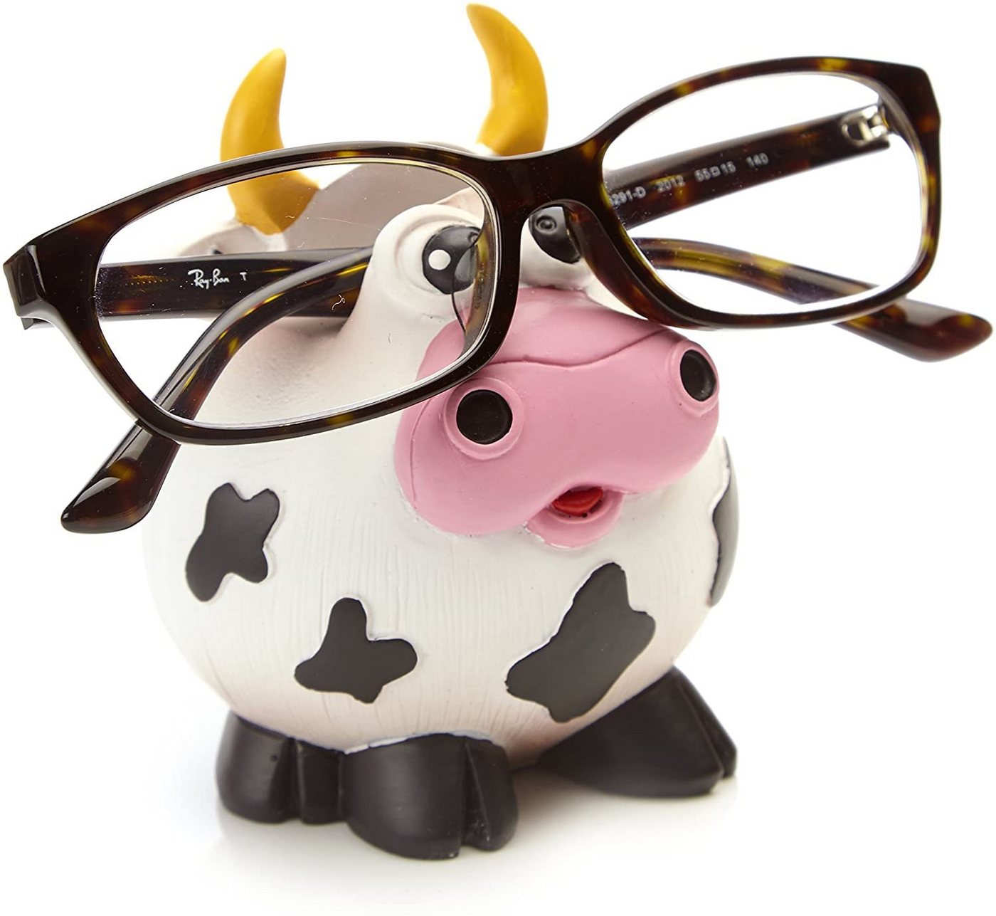 By Bers Dekoobjekt Kuh Bulle Brillenhalter f. Jung + Junggebliebene Brillenständer (ein wirklich aussergewöhnliches Geschenk und Designstück), wirklich witzig und süß von By Bers