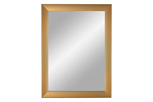 ByMoris Spiegelrahmen Gold schlicht 60x160 cm Wandspiegel Deko-Spiegel mit MDF-Holz Rahmen Modern Vintage alle Größen individuell Maß gefertigt 100% Made in Germany von ByMoris