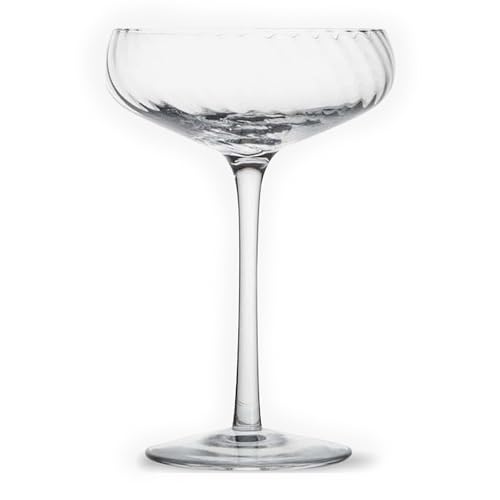 ByON Opacity Champagnerschale aus Glas hergestellt, in der Farbe: Klar, Maße: 11 x 16 cm, Fassungsvermögen: 22 cl, 5281601500 von ByON