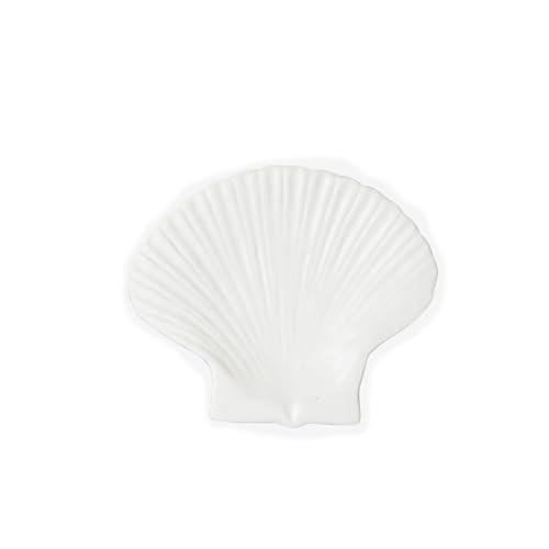 ByON Plate Shell S Dekoschale aus Steingut hergestellt, in der Farbe: Weiß, Maße: 16 x 1,5 cm, 5228620802 von ByON
