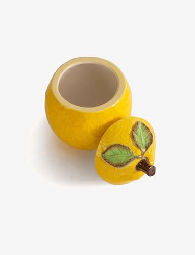 ByOn Dose mit Deckel in Zitronenform Bowl Lemon jam Gelb aus Dolomit von ByOn