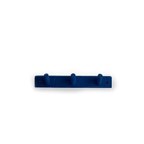 ByOn Wandgarderobe Else mit 3 Haken aus Eichenholz in der Farbe Blau, 5281400313 von ByOn