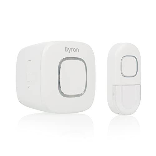 Byron 2in1 Funkklingel-Set und Alarmsirene/HomeWizard kompatibel/für Steckdose, DBY-24722 von Byron