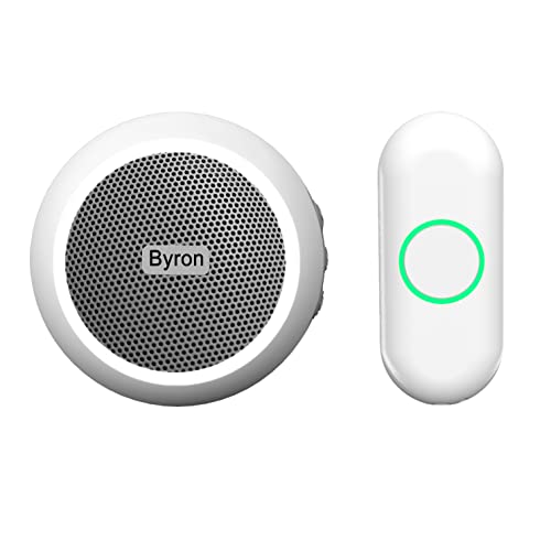 Byron DBY-23532 Funk-Türklingel – Plug-in-Set – Speicher Sie Ihre eigene Melodie – AUX-Kabel im Lieferumfang enthalten von Byron