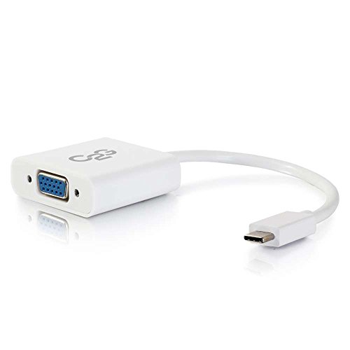 C2G /Cables to Go 29472 USB 3.1 USB-C auf VGA Video-Adapter, Weiß (TAA konform) von C2G