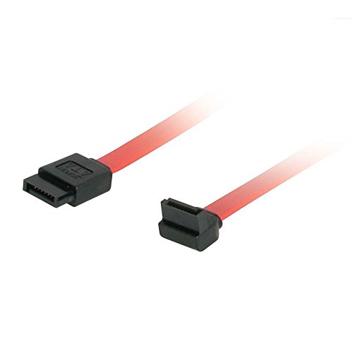 C2G 0,5M Serial ATA SATA Rechtwinkliges Kabel. Gerader 7-poliger SATA-Stecker auf 90 Grad 7-poligen SATA-Stecker von C2G