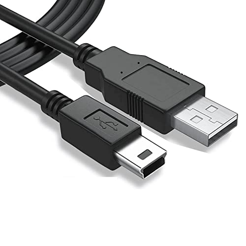 CABLEPELADO Mini-USB-Kabel zum Synchronisieren und Laden | Datenübertragung 480 Mbit/s | kompatibel mit Blue Yeti, PS3, Wii U Pro, externe Festplatte, Digitalkameras, MP3 | Schwarz | 50 cm von CABLEPELADO