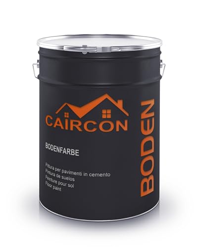 CAIRCON Bodenfarbe Betonfarbe Fußbodenfarbe Bodenbeschichtung Steinfarbe Lichtgrau - 5L von CAIRCON