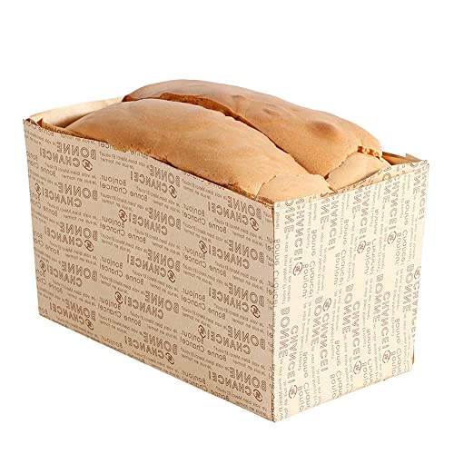 CANDeal 12pcs Papier Laib Pfanne Einweg Backen Loft Form Pfannen Mikrowelle Ofen Gefrierschrank Sichere Mini Liner Weihnachtskästen Backbare Kraft für Brot Kuchen 18.4 x 9.8 x 11.3cm von CANDeal