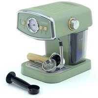 Espressomaschine Halbautomatisch Caprizze Kai 1050 w 15 Bar bis zu 5 Tassen Kafee mit Dampfgarer Farbe Mattgrün von CAPRIZZE