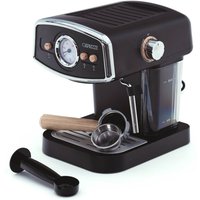 Espressomaschine Halbautomatisch Caprizze Kai 1050 w 15 Bar bis zu 5 Tassen Kafee mit Dampfgarer Farbe Mattschwarz von CAPRIZZE