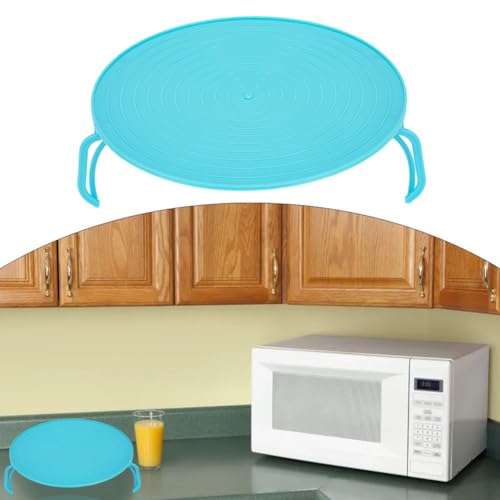 Multifunktionales Mikrowellen-Gestell, runder Mikrowellen-Platten-Stapler, für Küchen-faltbarer Behälter-Airfryer-Ofen (A) von CARMOTTER