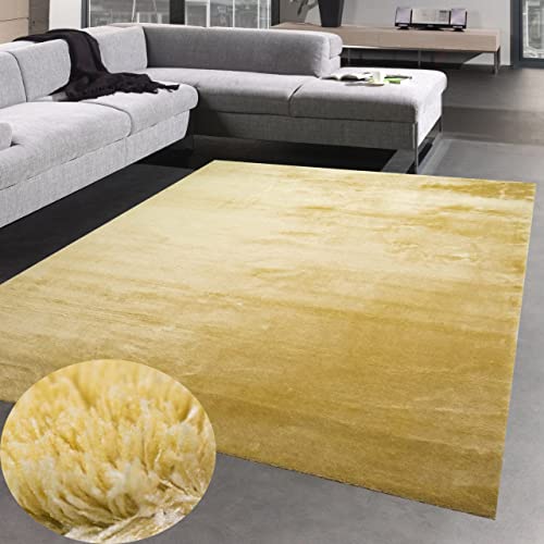 CARPETIA Wohnzimmer Shaggy Teppich Flokati weicher Hochflor - Gold Größe 200 x 290 cm von CARPETIA