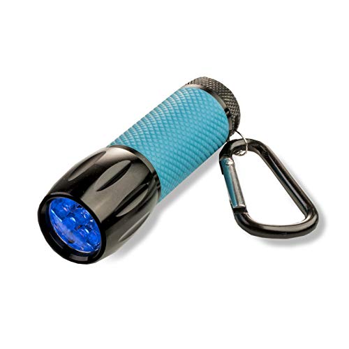 Carson SL-44 UVSight PRO UV-Taschenlampe mit 9 ultravioletten LEDs und Karabinerhaken von CARSON