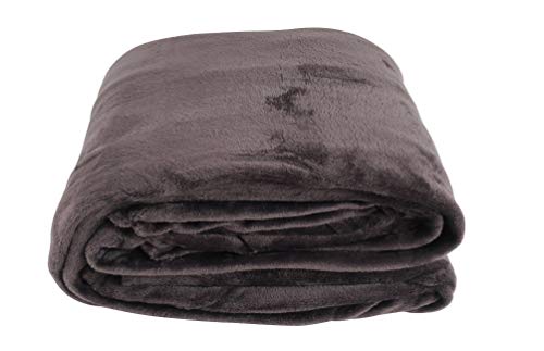 CB Home & Style Microfaser Flanell Kuscheldecke Wohndecke 3 Größen erhältlich (220 x 240 cm, Anthrazit) von CB Home & Style